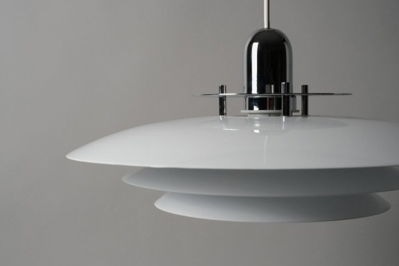 Lampada a sospensione vintage in stile danese moderno, illuminazione scandinava multistrato degli anni '90. (photo 4 of 8)