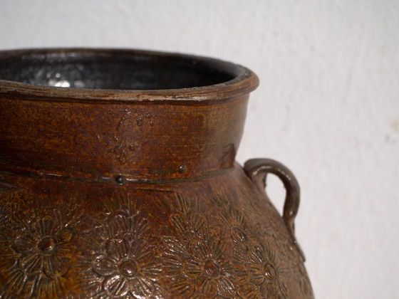 Antike chinesische glasierte Steingutvase – China, um 1900 – Vasen (photo 14 of 40)
