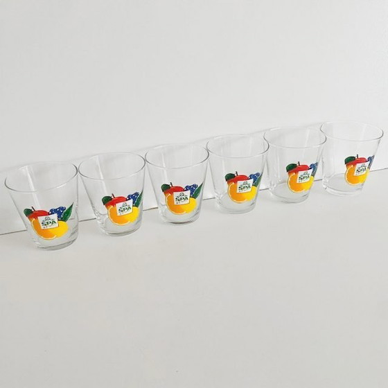 Image 1 of Six verres à fruits Spa vintage 1980