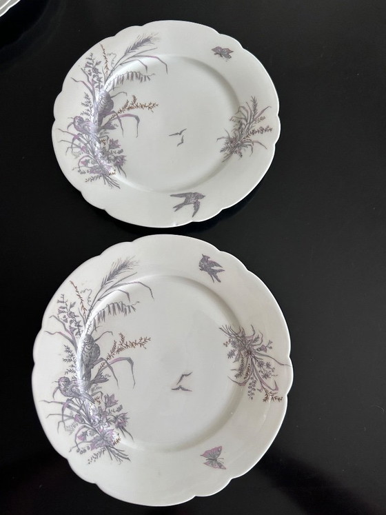 8 Porcelain Plates and Platter Ch. Pillivuyt & Cie – Crockery (photo 3 of 16)
