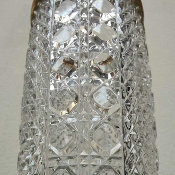 Image 1 of Vaso vintage Regency, vaso per fiori. Cristallo e ottone