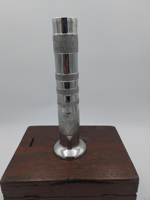 1 x stainless steel BMF vase 25cm high