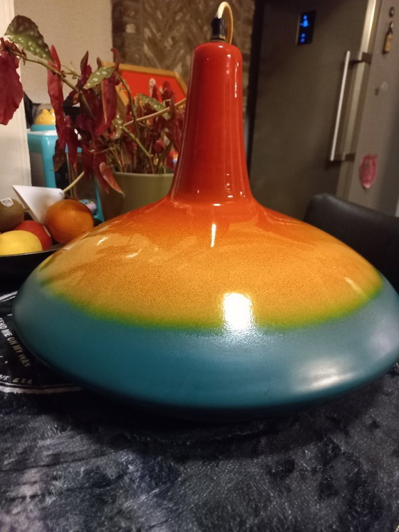 Image 1 of Lampada a sospensione in terracotta vintage danese