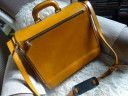 Sacoche pour ordinateur portable en cuir Pratesi Italy avec cadenas