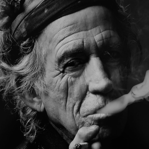 Keith Richard | black and white photo