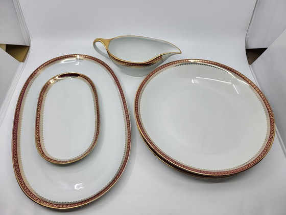 Image 1 of Larchevêque porcelain dinner service from Sologne, France, 38 pieces