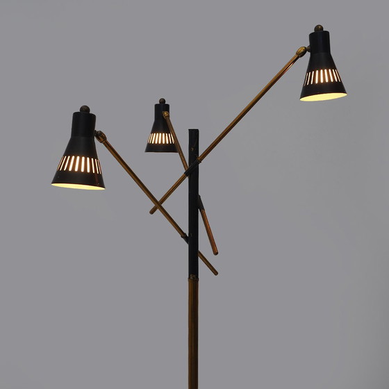 Image 1 of Stehleuchte mit 3 Armen, 1950er Jahre