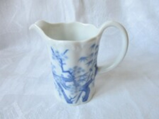 Rosenthal Manufaktur Selb: 2 Cups, 2 Saucers, 2 Side Plates + Creamer - Blue White Cherry Blossom Tree, Very (photo 6 of 6)