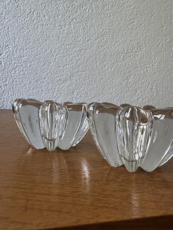 Image 1 of 60's Bloem Kristallen Kaarshouder