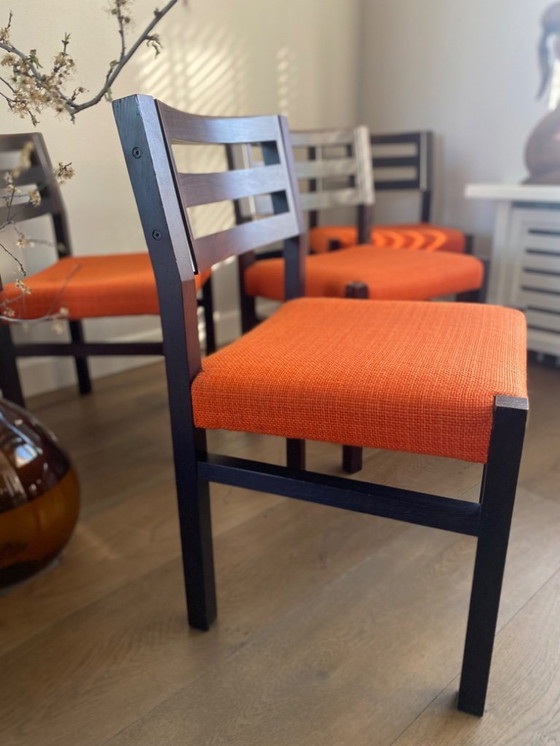 Image 1 of Sedie da pranzo di design vintage di Arnold Merckx - Fristho Franeker