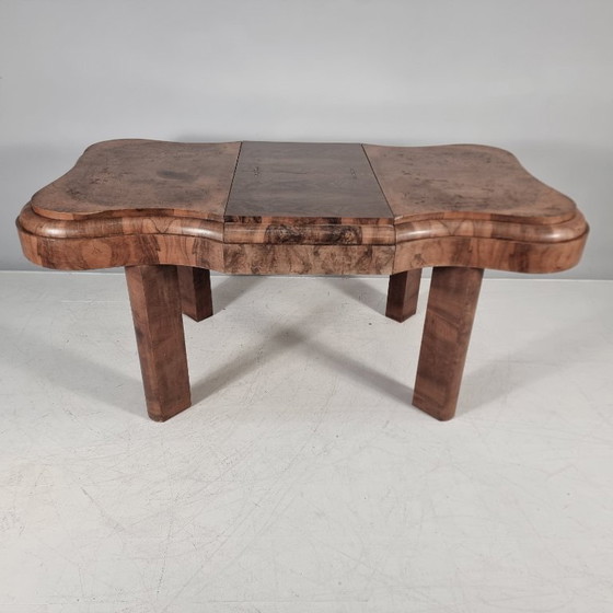 Mesa de madera Art Déco, años 40 – Mesas de comedor (photo 7 of 13)