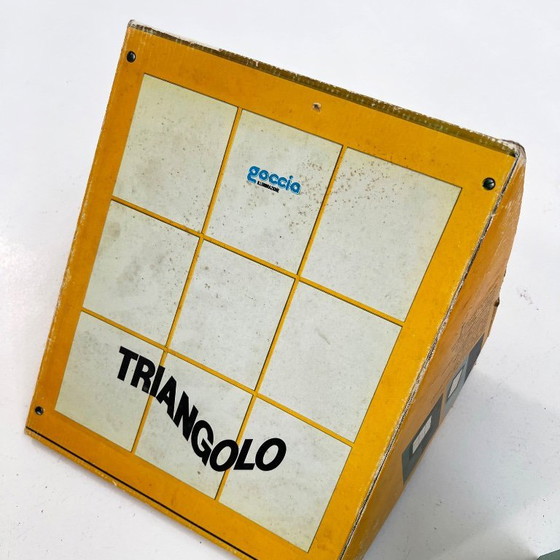 Image 1 of Lámpara de pared para exterior Triangolo en verde de Goccia Illuminazione, años 80