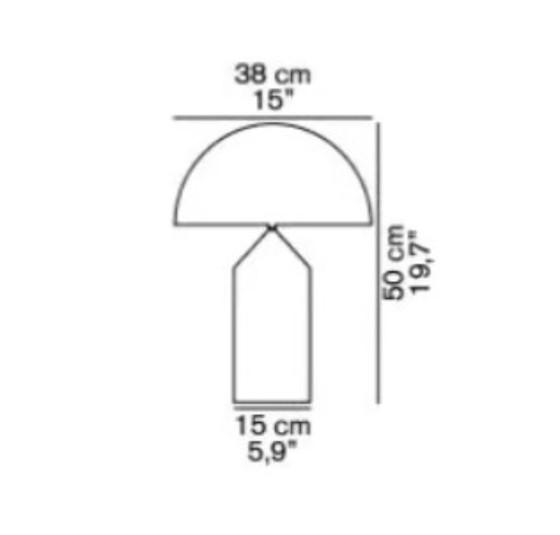 Image 1 of ATOLLO KLEIN GOUD / OLUCE Lamp