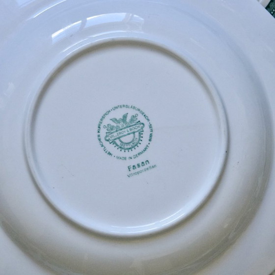Image 1 of Villeroy & Boch "Fasan" green glass-ceramic plates