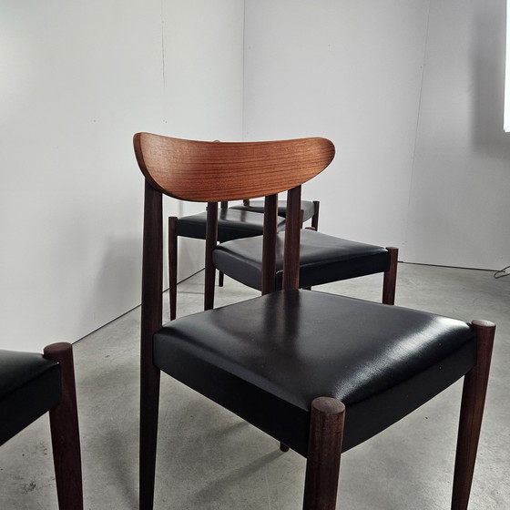 Image 1 of Ensemble vintage de 6 chaises de salle à manger, Oswald Vermaercke