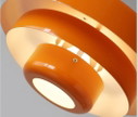 Retro orange metal pendant lamp