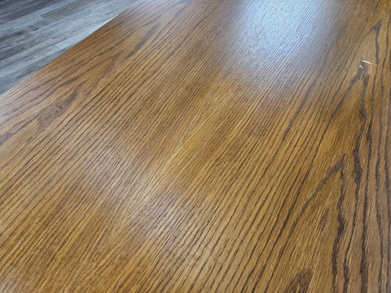 Image 1 of Rectangular Coffee Table in Beech and Oak from the 70s