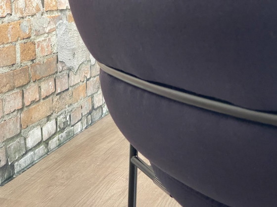 Fogia Bollo Lounge Chair - azul oscuro | Andreas Engesvik – Sillones, Metal, Textil (photo 15 of 16)