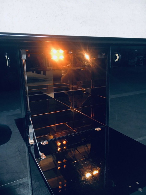 Image 1 of Postmodern Design Highboard Bar Chest by Luigi Saccardo for Gasparello, Italy 1980's