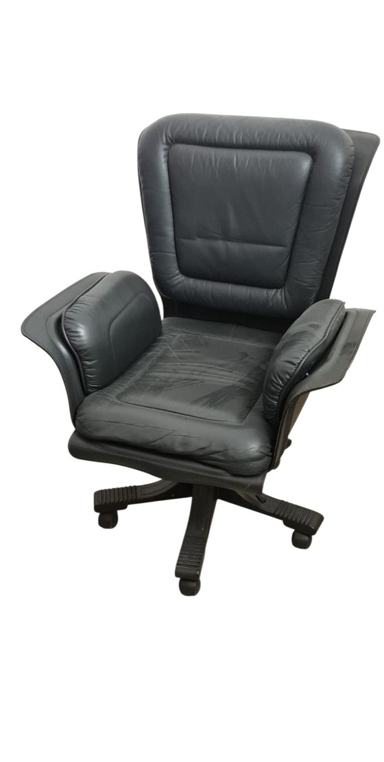 Image 1 of Juego completo de escritorio de cuero - Guido Faleschini - (7 piezas)