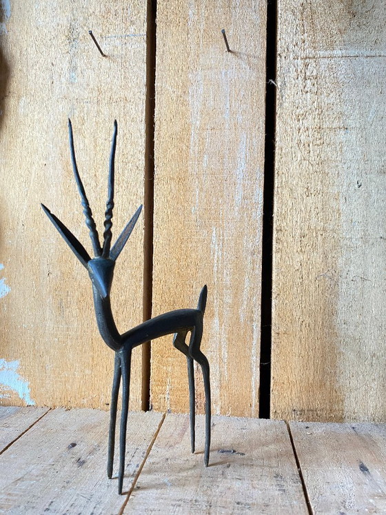 Statuetta di antilope vintage in ottone – Oggetti decorativi (photo 8 of 13)