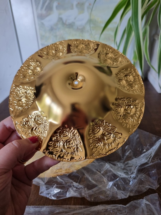 Vintage 24k Vergulde Etagère Nieuw met Originele Verpakking – BMF Rheingold West-Germany – Hollywood Regency (photo 9 of 15)
