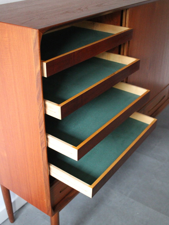 Image 1 of Vintage Danish highboard in teak