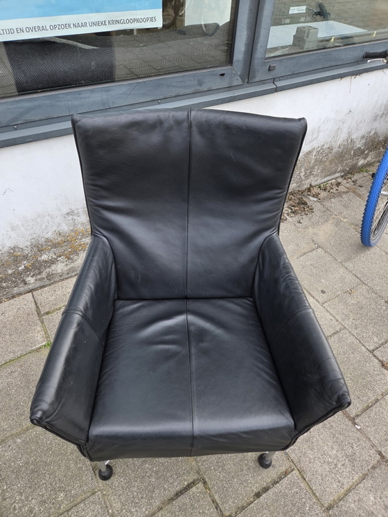 1x Poltrona Montis Charly – Poltrone, Leather, Chrome (photo 4 of 5)