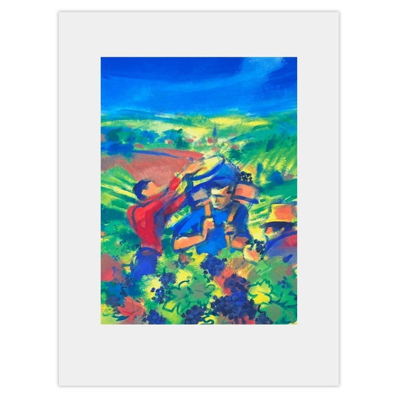 Image 1 of Alain MARCHAND The Harvest Screenprint 1990