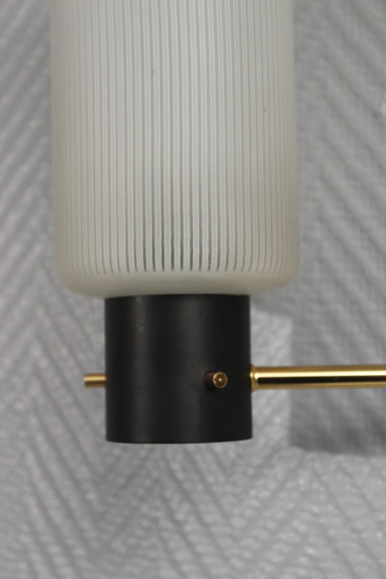 Image 1 of Pareja de apliques de pared de los años 50, diseño Arlus Lunel Guariche Stilnovo