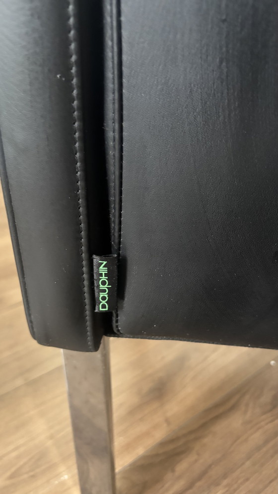 Image 1 of Poltrone da ufficio Dauphin in pelle vintage/retrò