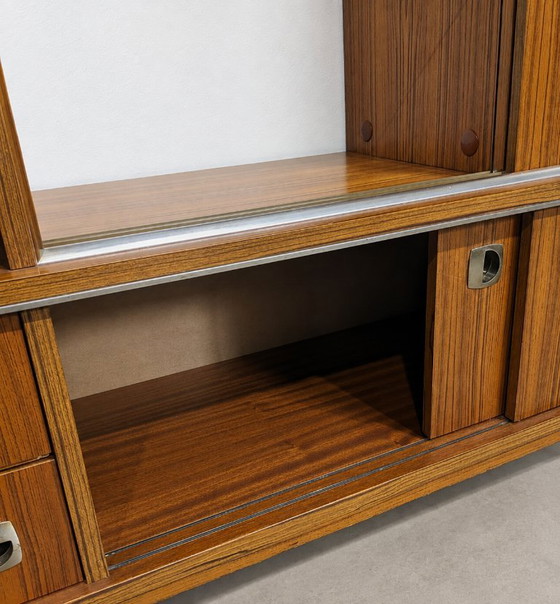Credenza alta vintage anni '60 con bar e vetrina – Credenze alte, Wood (photo 6 of 8)