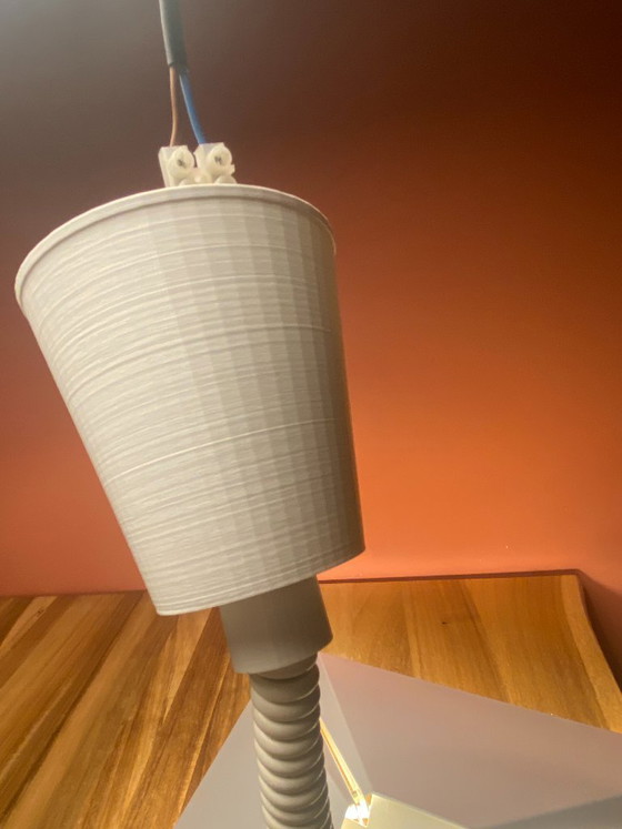 Lampada a Sospensione Dijkstra Piramide | Mid-Century Modern Olandese | Regolabile a Saliscendi | Anni '70 (photo 7 of 23)