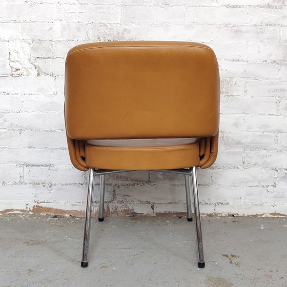 Image 1 of Deauville leren fauteuils van Marc en Pierre Simon voor Airborne, 1960