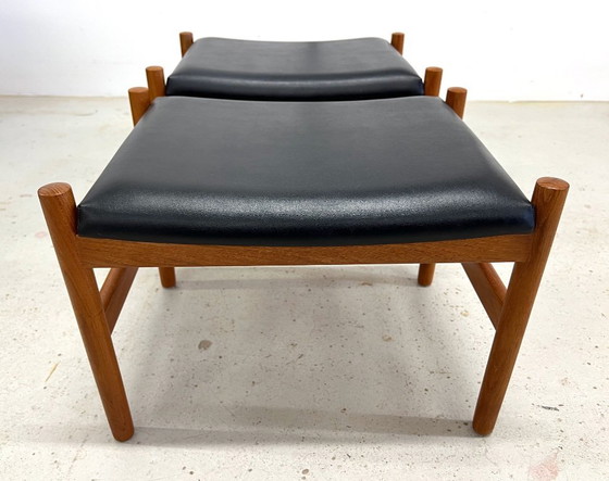Image 1 of Poggiapiedi in teak di Spøttrup, anni '60.