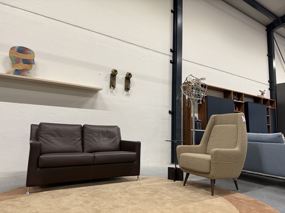 Image 1 of Leolux Paian sofa 2 Seater Senso leather brown 154