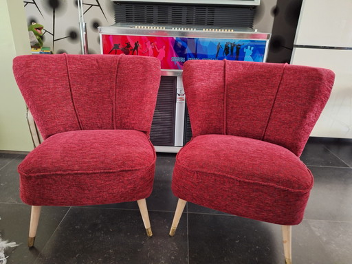 Expo 58 Cocktailstühle, 2 identische Stücke