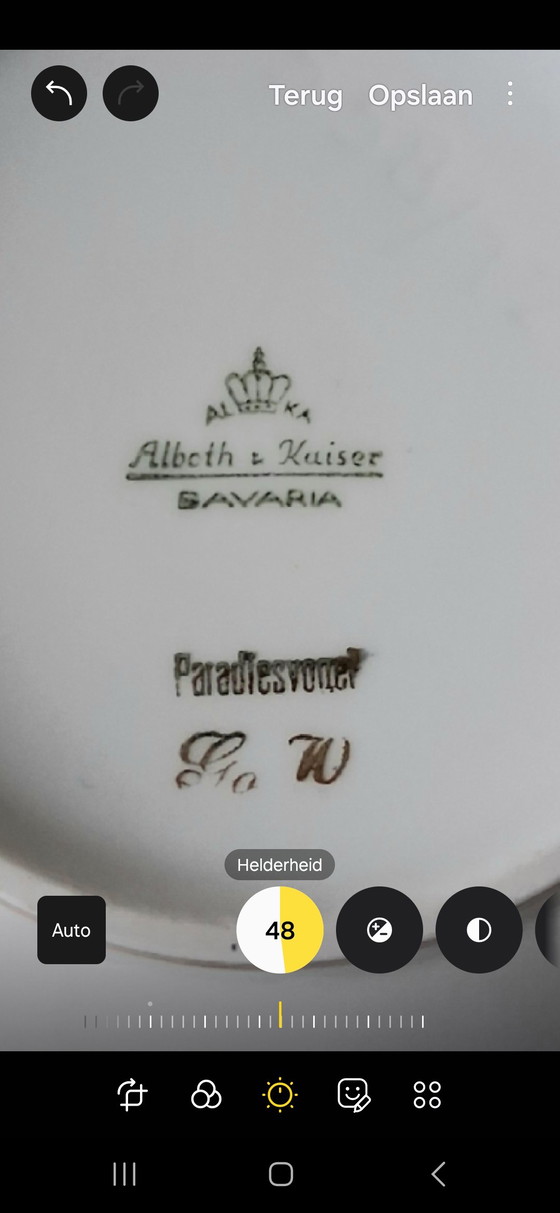 Image 1 of Plat à bonbons,porcelaine,Bavaria Albeth Kaiser,Paradies