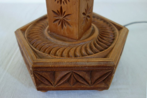 Basi per Lampade in Pino Arte Popolare Alte Alpi Anni '70 – Lampade da tavolo, Wood, Rustic (photo 11 of 14)
