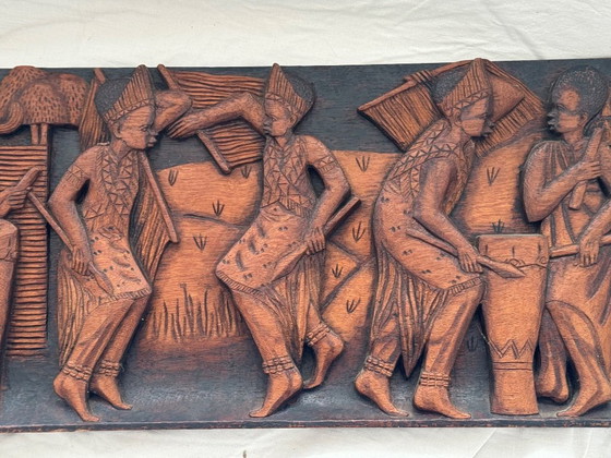 Image 1 of African Wood Carving Signed