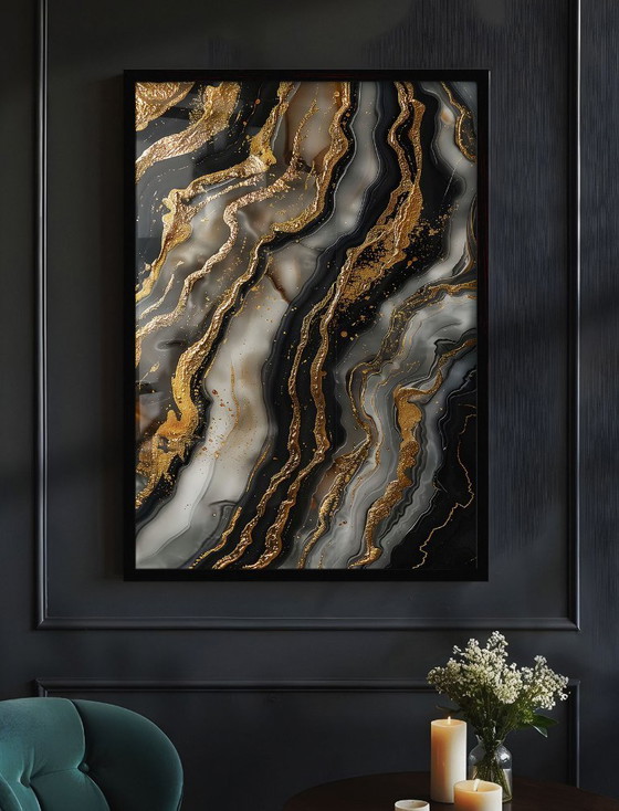 Image 1 of Acrylic Glass Artwork | 200x140 cm | Depthwave #3 (Ori, 1983)