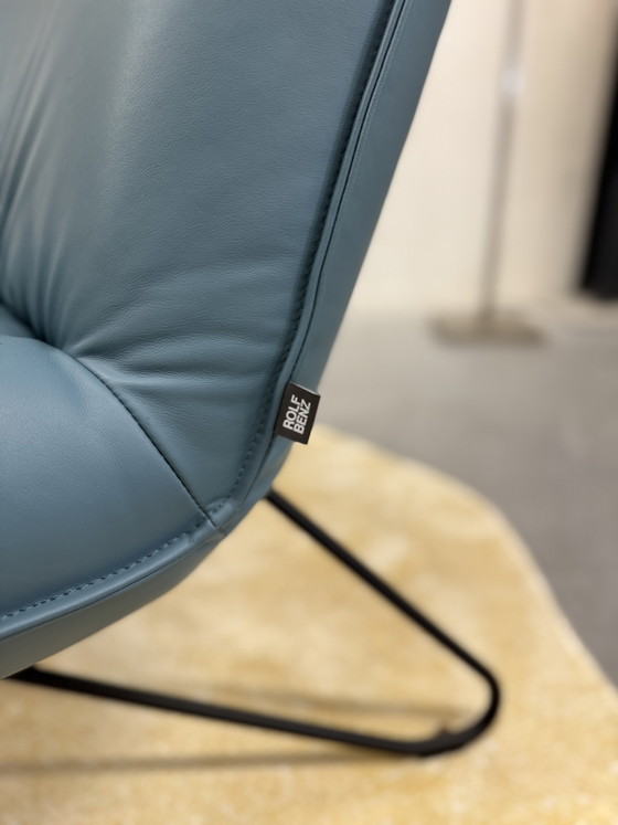 Image 1 of 2 Rolf benz 394 fauteuils blauw leer