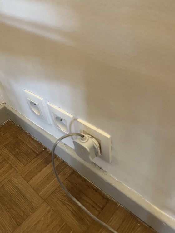 Lampadaire chromé avec socle en marbre – Chrome, Marble (photo 5 of 5)