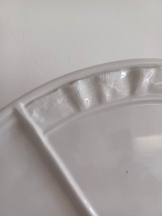 Image 1 of Vintage '80s. Plat à fromage en céramique italienne - fait à la main.