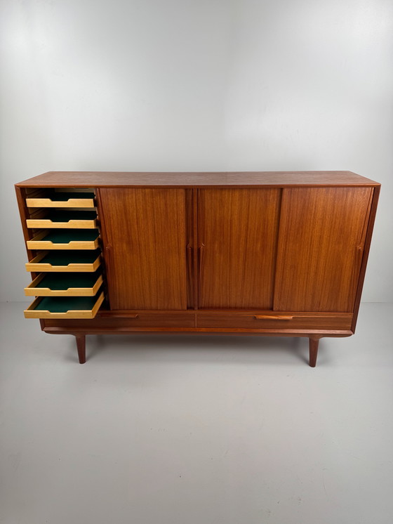 Image 1 of Buffet en teck Omann Jun modèle 13 – Classique danois du milieu du siècle