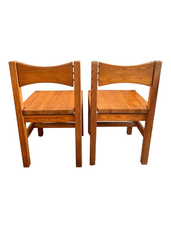 Pair of Hongisto chairs signed by Ilmari Tapiovaara, 1963, Dining chairs, Wood, Brown, Design (photo 4 of 11)