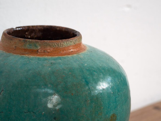 Antieke turquoise groene vaas (ca. 1820) #44 – Vazen (photo 19 of 34)