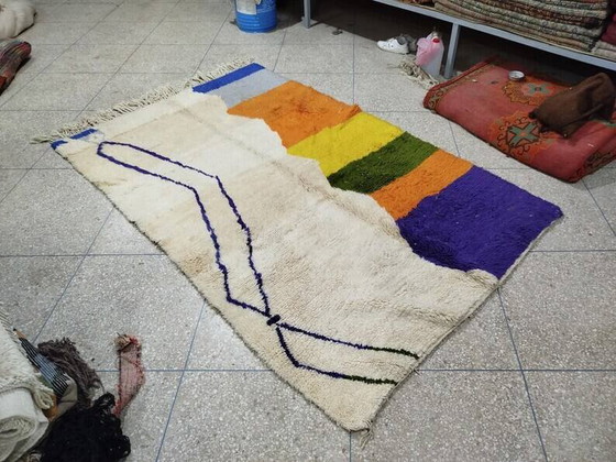Handgemaakt Marokkaans vloerkleed 250cm x 150cm – Vloerkleden en tapijten, Wool, Modern (photo 6 of 8)