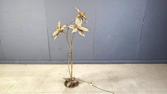 Image 1 of Willy daro flower floor lamp, 1970s
