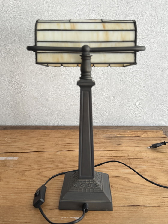 Image 1 of Lumilamp Tiffany Banker's Lamp